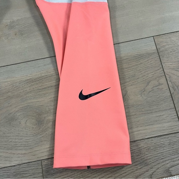 Nike Womens Power Victory Tight Fit Training Running Leggings Pink Black - Picture 11 of 16